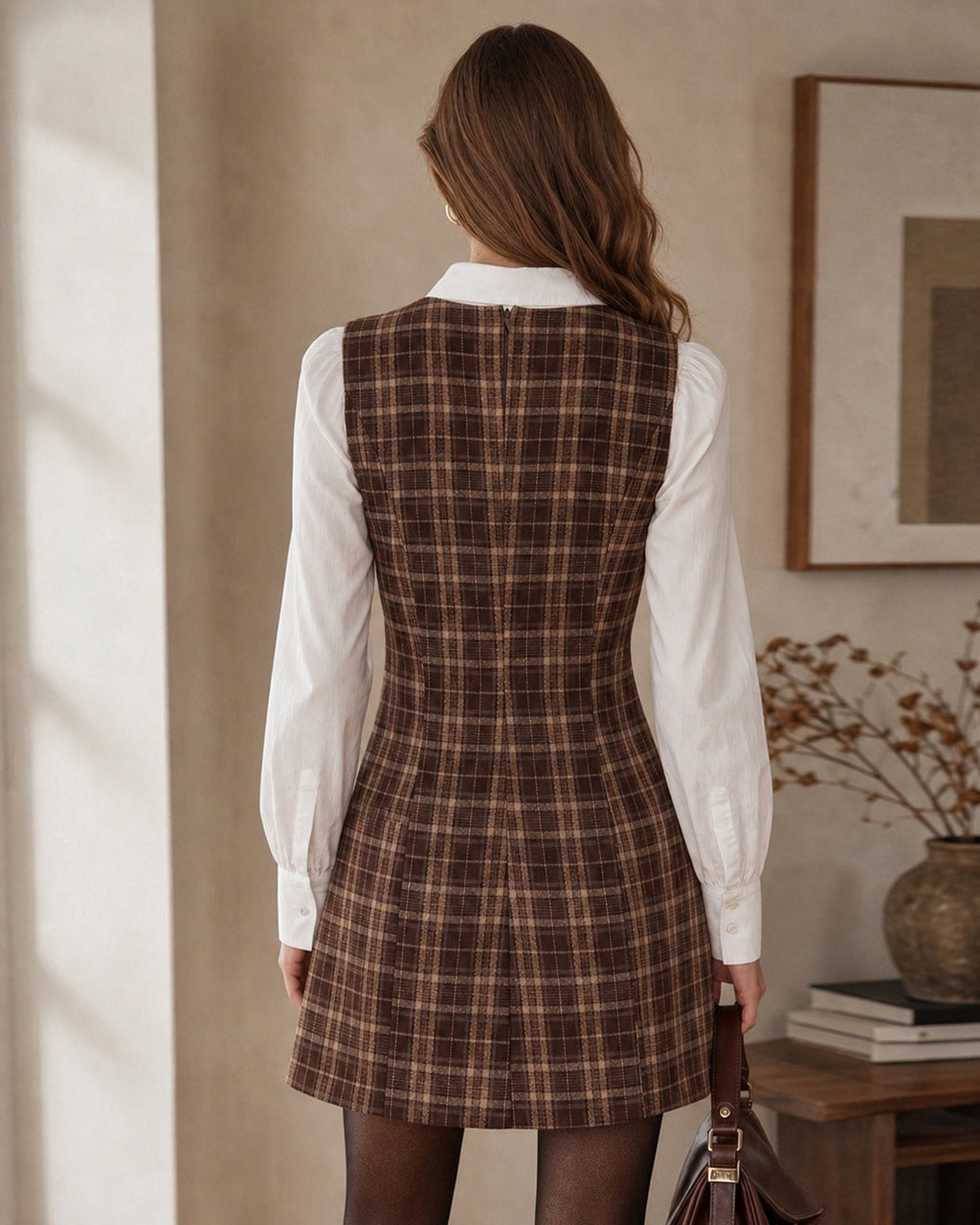 Brévanne — Mini Vestido de Cuadros