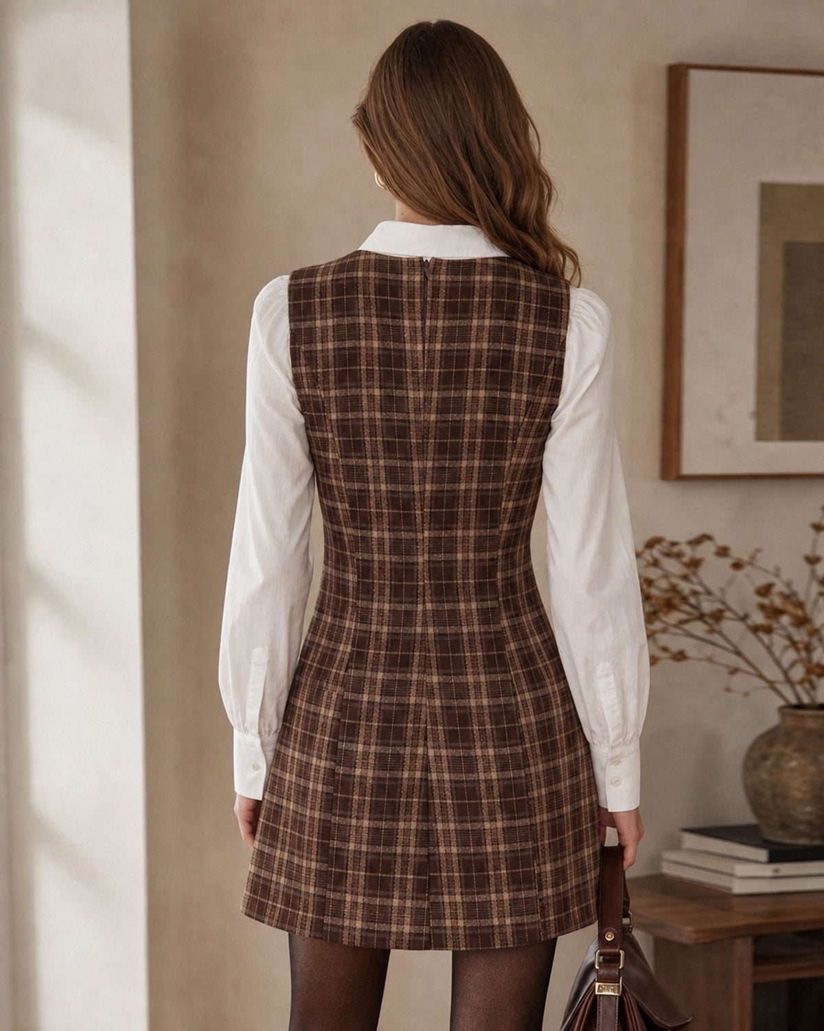 Brévanne — Mini Vestido de Cuadros